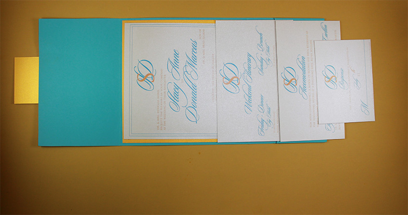 pocketfold wedding invitations luxury invitation with ribbon