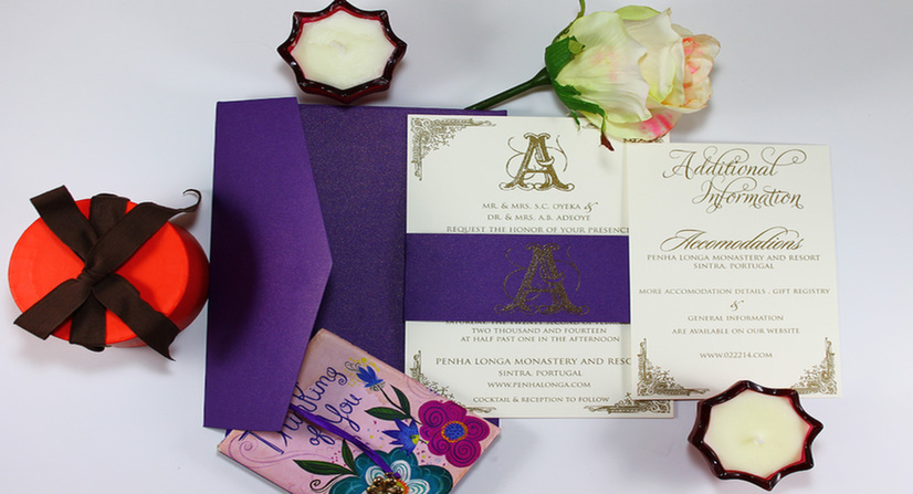 bellyband thermo wedding invitations